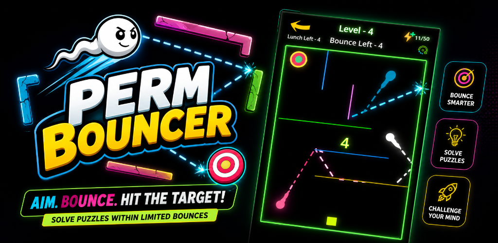Perm Bouncer: Wall Bounce Game